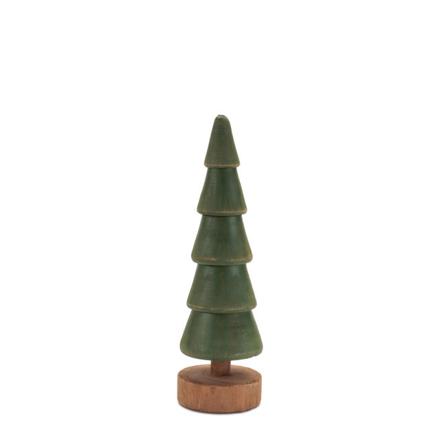 2020s Rustic Wooden EverGreen Tree (Set of 2) For Sale - Image 5 of 5