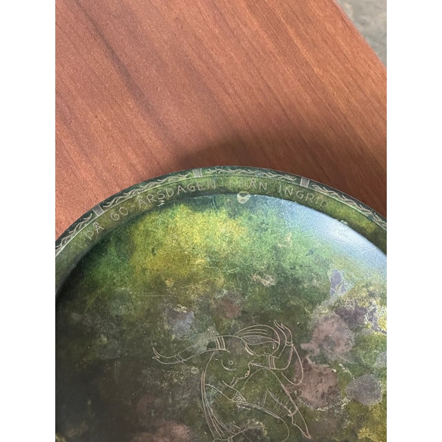 1960s Modernist Bronze Low Bowl, Sweden For Sale - Image 4 of 9
