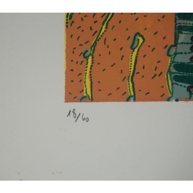 Green Jean-Pierre Vielfaure: Chaos, Lithograph For Sale - Image 8 of 9