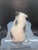 Vintage white Bulldog with spots Puppy Figurine Dog, pepper/salt shaker FigurineJapan