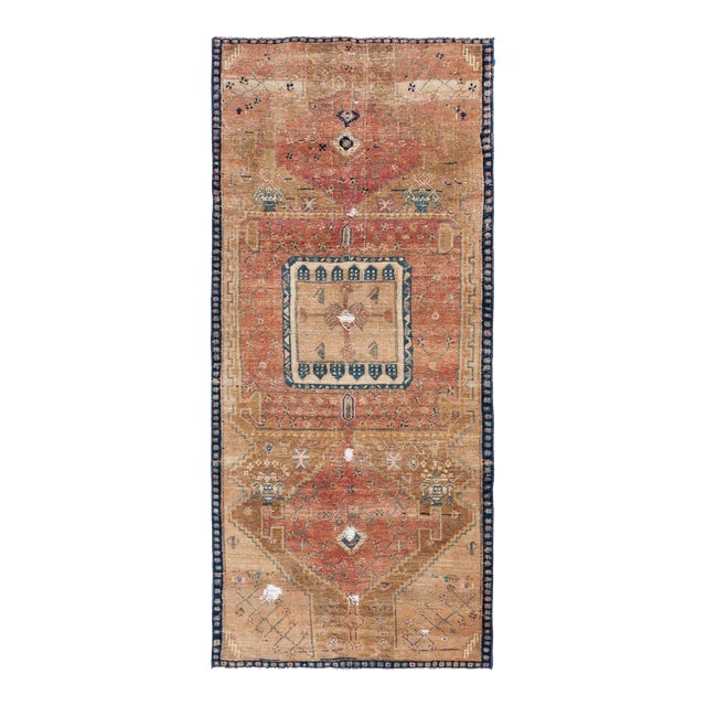 Vintage Decorative Tabriz Wool Rug - 3`7" X 8`6" For Sale