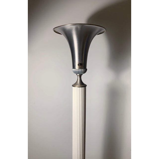 Art Deco Vintage Art Deco Torcheres / Torchieres Floor Lamps - a Pair For Sale - Image 3 of 8