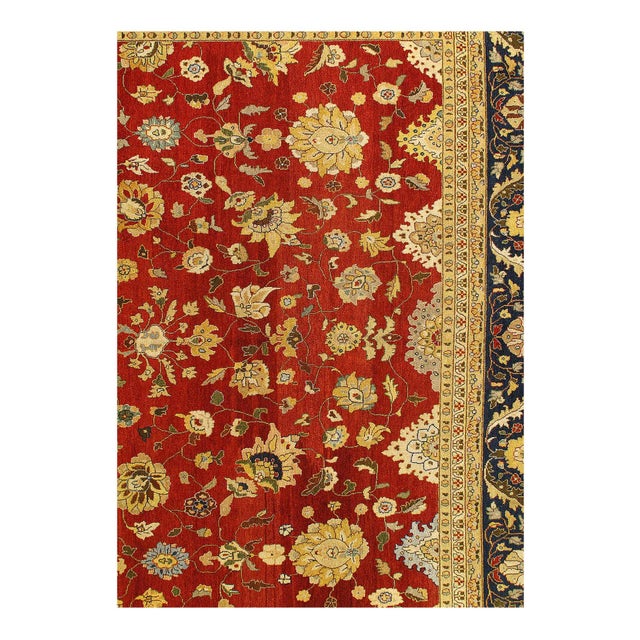 Traditional Fine Hand Knotted Agra Rug For Sale - Image 3 of 4