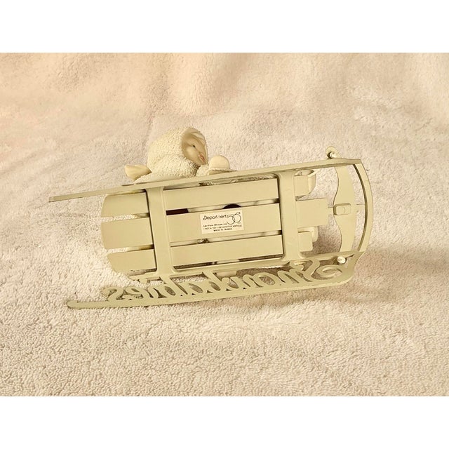 White Department 56 Snowbabies "Two Little Babies on the Go!" Figurine 1997-2001 Original Box & Packing For Sale - Image 8 of 12