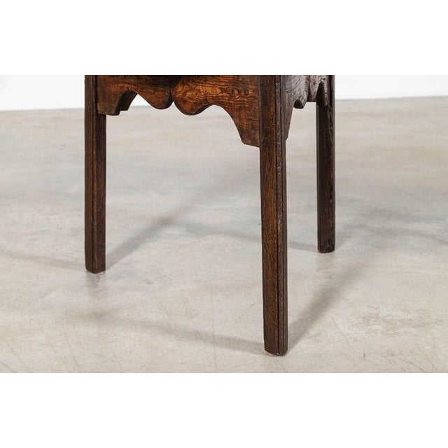 Wood 18th Century English Vernacular Oak Cricket Table, 1790 For Sale - Image 7 of 13