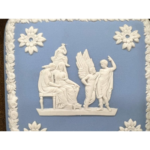 Framed Wedgwood Attributed Jasperware Plaque — Neoclassical Relief in Gilt Frame Shadowbox - English Traditional For Sale - Image 9 of 12