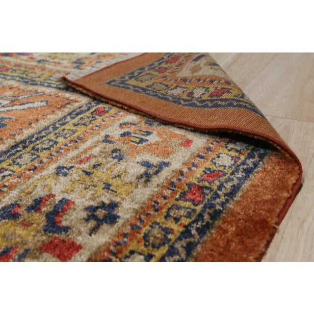 Rustic Coral Tribal Allover Turkish Oushak Design Room Size Mohair Rug Carpet For Sale - Image 4 of 8