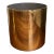 1970s Paul Mayen for Habitat Architectural Supplements Mirrored Gold Drum Cylinder Planter For Sale