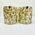 This pair of electrical Wall Sconces are lovely. They feature a curved glass front panel that has been covered with Capiz...