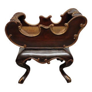 Italianate Rococo Revival Mahogany Jardinière on Stand, C. 1900 For Sale
