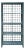Distressed Teal Blue Green Grid Style Back Side Bookcase Display Cabinet For Sale