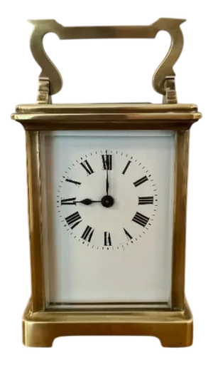 Antique Edwardian Brass Carriage Clock, 1900s