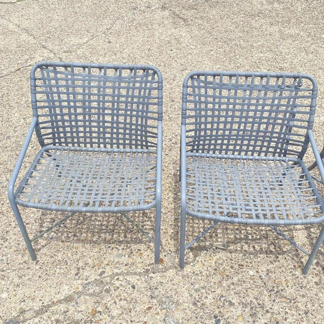 Mid-Century Modern Late 20th Century Tropitone Leilani Brown Jordan Aluminum Frame Pool Patio Lounge Chairs - Set 4 For Sale - Image 3 of 12