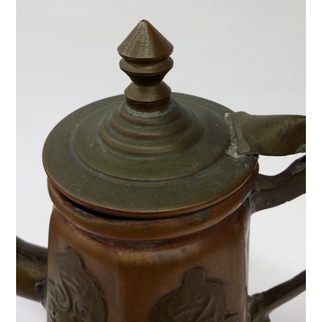 Antique Persian Copper & Brass Coffee Pot Chairish