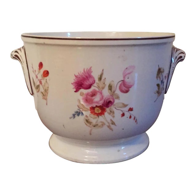 Early 19th Century Coalport Porcelain Cachepot Planter For Sale