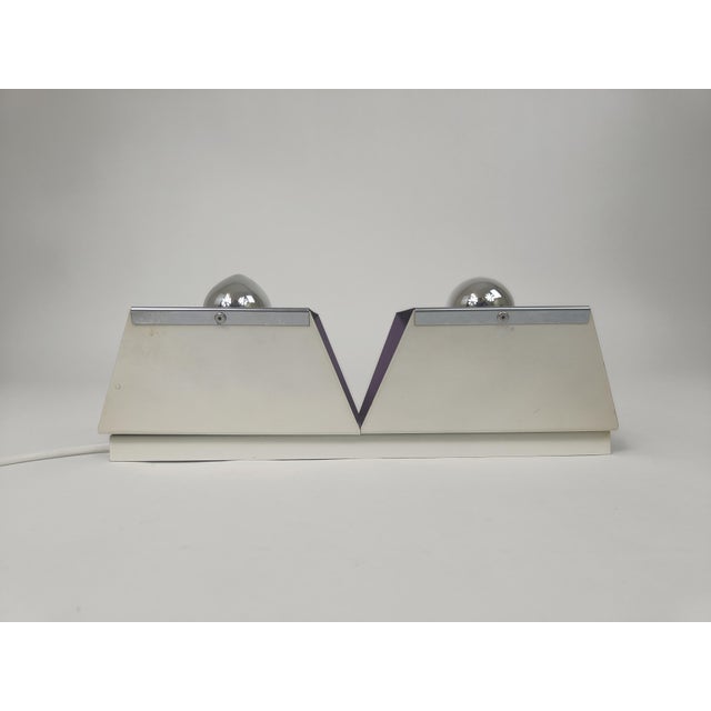Metal Cubist Wall Lamp, 1960s For Sale - Image 7 of 9