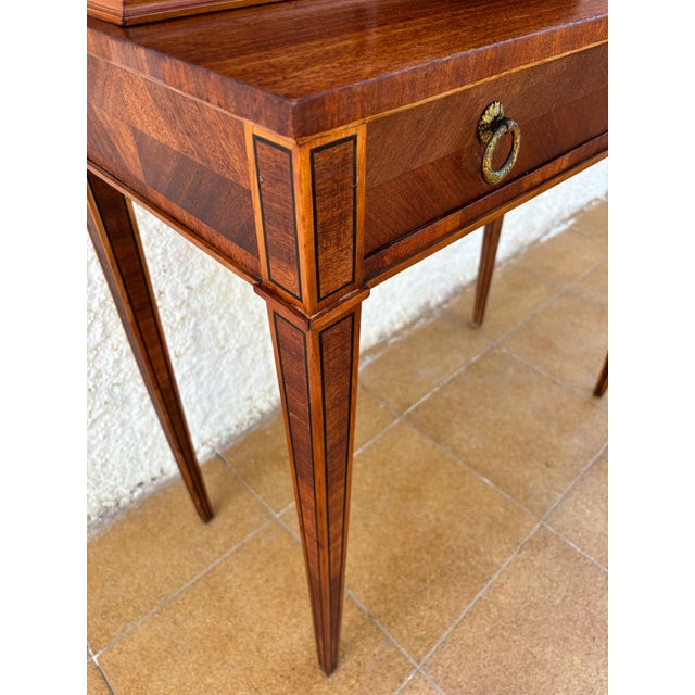 Spanish Writing Desk With Upper Cabinets, 1940s For Sale - Image 15 of 18