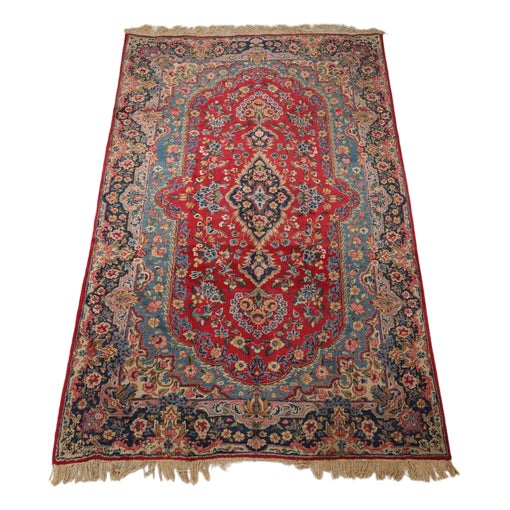 Middle Eastern Kerman Rug in Wool For Sale