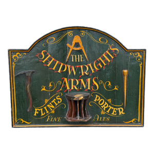 Antique Trade Sign Shipwrights Arms English Pub