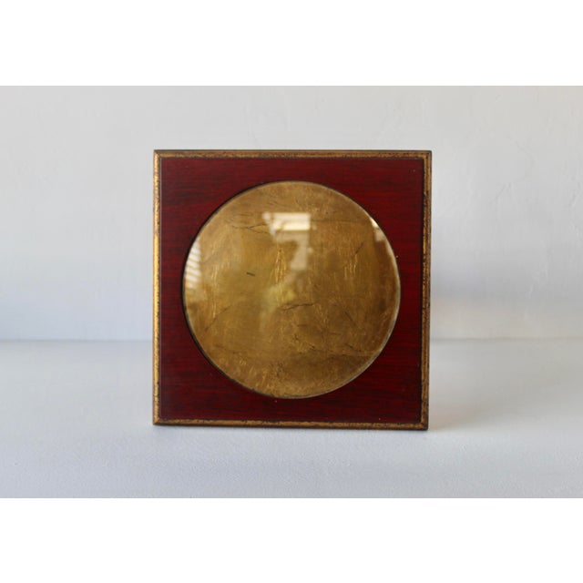 Vintage Italian Florentine Style Gold Gilt Wood Pedestal Side Table Glass Insert For Sale - Image 9 of 13