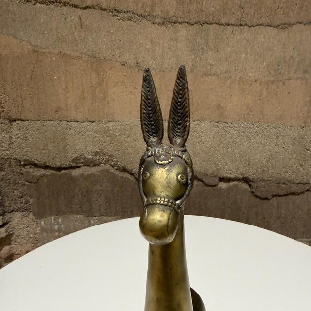 Brass Figurine Stylized Lama Mid Century Modern Decor For Sale In San Diego - Image 6 of 15