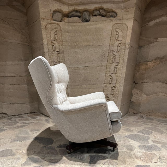 1962 Sublime G Plan 6250 James Bond Tilt and Swivel Armchair Restored For Sale - Image 10 of 12