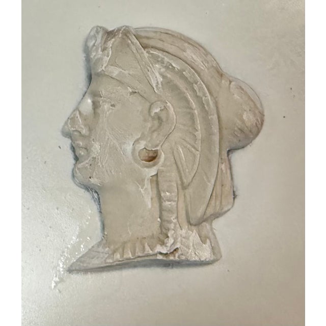 Grand Tour Mid-Century Italian Neo-Classical Framed Plaster Busts / Intaglios Grand Tour Style - Set of 4 For Sale - Image 3 of 7