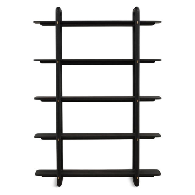Maxwell Modern Black Bookcase For Sale