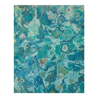 Alexander Arshansky Abstract Painting "Coastal Waters" For Sale