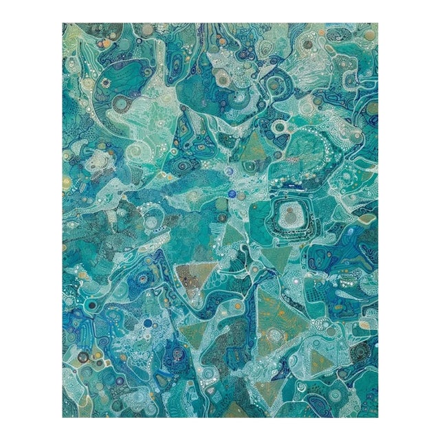 Alexander Arshansky Abstract Painting "Coastal Waters" For Sale