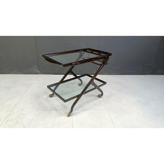 Vintage Italian Serving Trolley, 1950s For Sale - Image 11 of 15