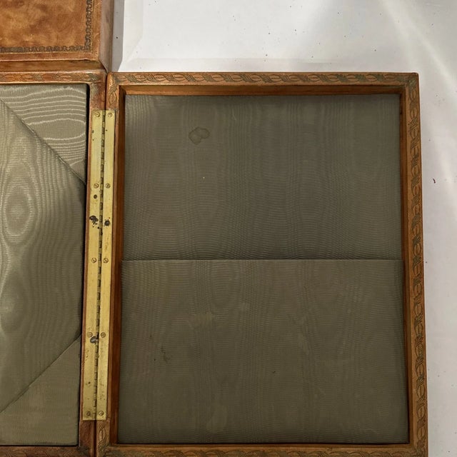 1900 - 1909 English Victorian Antique Leather Writing Box For Sale - Image 5 of 5