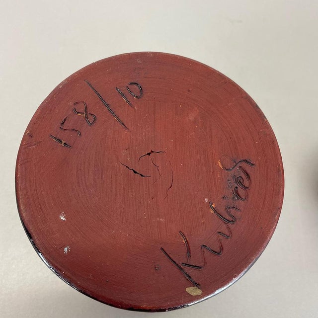 Studio Pottery Vase by Elmar & Elke Kubicek, Germany, 1970s, Set of 2 For Sale - Image 18 of 18