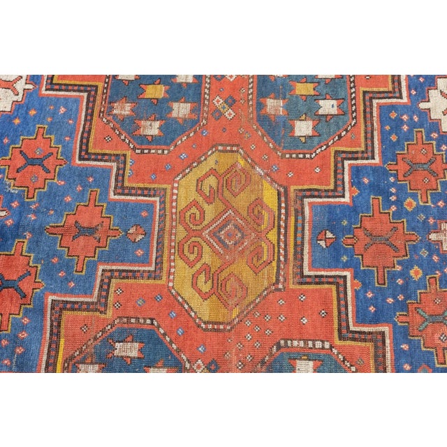 Traditional Antique Kazak Rug 5'8'' x 7'9'' For Sale - Image 3 of 12