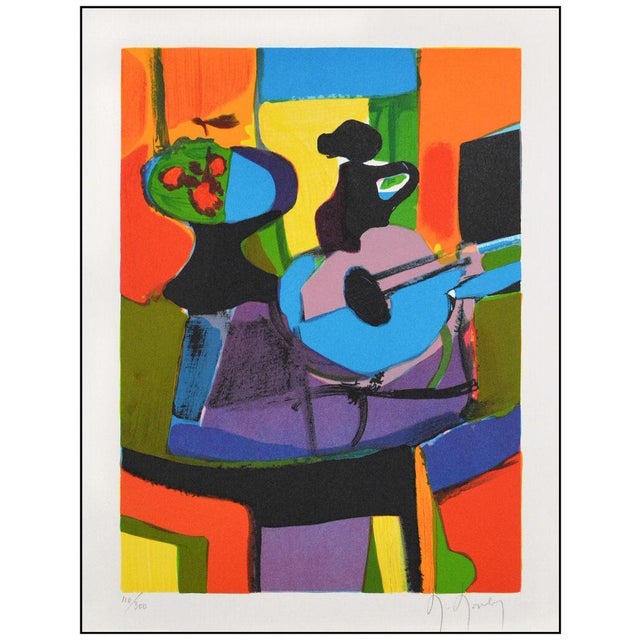 Cubism Mid 20th Century Abstract Still Life Composition, Marcel Mouly For Sale - Image 3 of 7