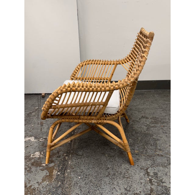 Serena & Lily Serena & Lily Venice Rattan Armchair For Sale - Image 4 of 12