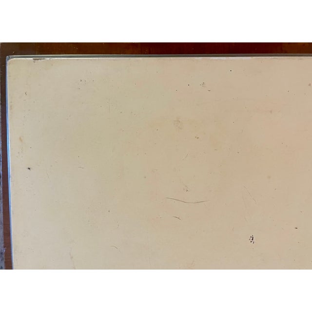 Vintage Ralph Lauren Leather Coffee Table – Modern Cherry & Cream For Sale - Image 11 of 17