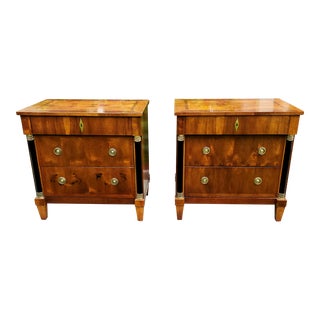 Vintage Century Furniture Capuan Collection by Raymond Sobota Biedermeier Nightstands - a Pair For Sale