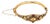 Diamond & Ruby 14k Yellow Gold Fancy Scrolls Floral Bangle For Sale