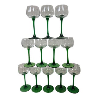 Vintage Wine Glasses from Luminarc, 1960s, Set of 12 For Sale