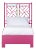 Chippendale Bed Twin Extra Long - Bright Pink For Sale
