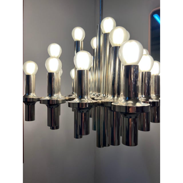 Gaetano Sciolari Chrome Chandelier by Gaetano Sciolari for Staff For Sale - Image 4 of 11
