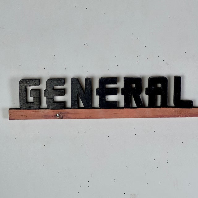 A gorgeous vintage sign circa Early - Mid 20th century with hand cut lettering. It states "General Practice" and would...