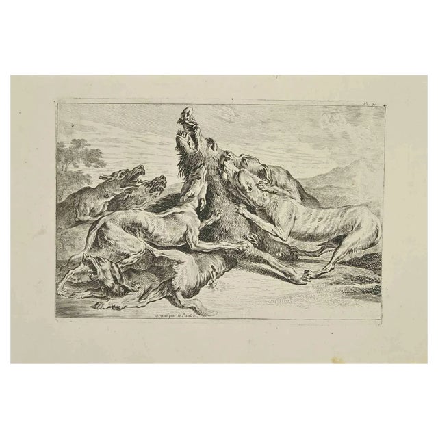 Jean Lepautre, Wildlife, Etching, 18th Century For Sale