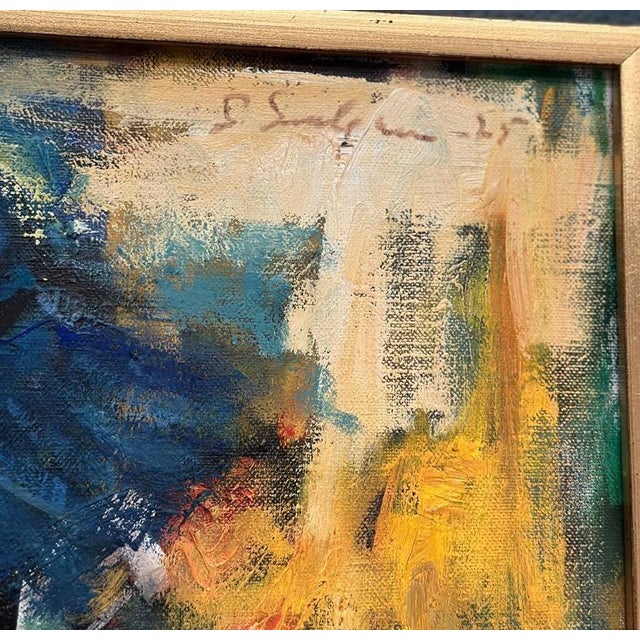 Sven Lundgren, The Woman with the Wine Bottle, 1950s, Oil Painting on Canvas, Framed For Sale - Image 6 of 16