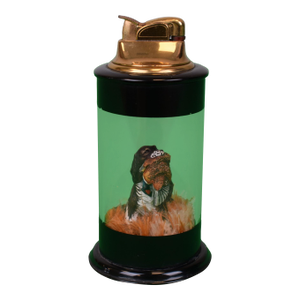 Mid 20th Century Abercrombie & Fitch Carved Setter/ Bird Dog Evans Table Lighter