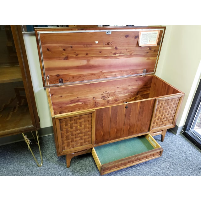 MidCentury Vintage Lane Perception Blanket Cedar Storage Chest Chairish