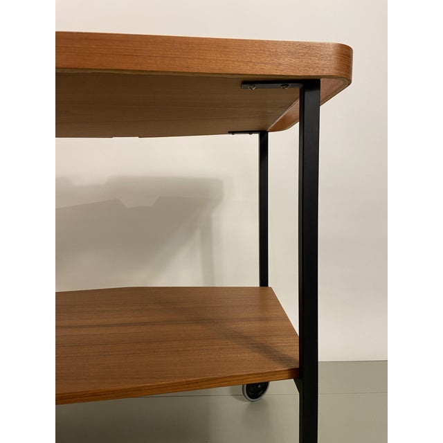 Scandinavian Teak Serving Trolley, 1960s For Sale - Image 9 of 12