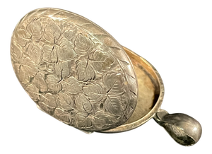 Italian Hallmarked Silver Pill Box, Late 19th Century