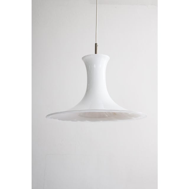 Large Marbled Glass Pendant Lamp from Holmegaard, Denmark, 1970s For Sale - Image 9 of 9